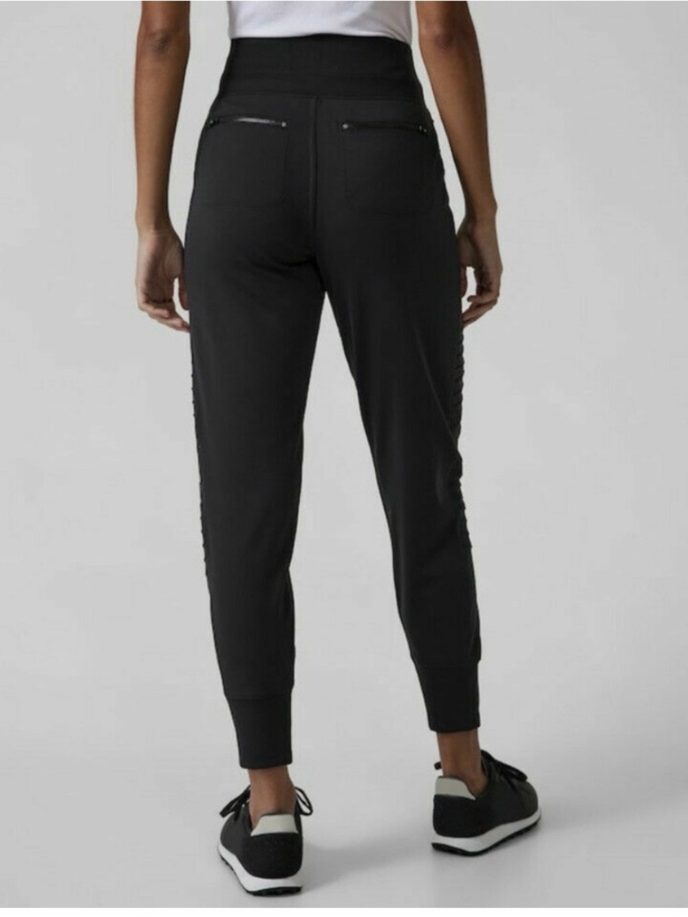 Athleta Black High-Rise Venice Moto Joggers - Picture 2 of 11